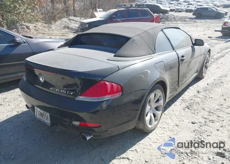 2005 BMW 645Ci z USA, uszkodzony, nr VIN WBAEK73435B324866